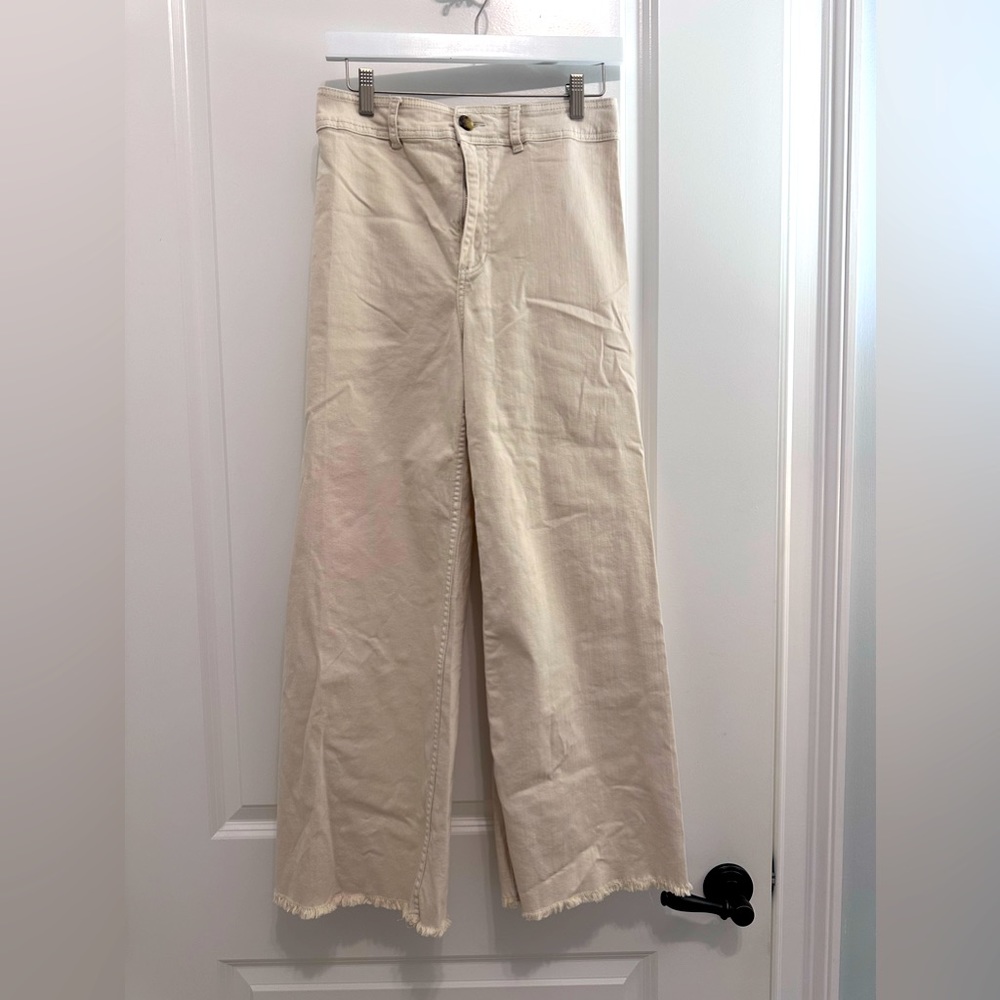Billabong HighWaist Crop Wide Leg Pants Freefall size 29